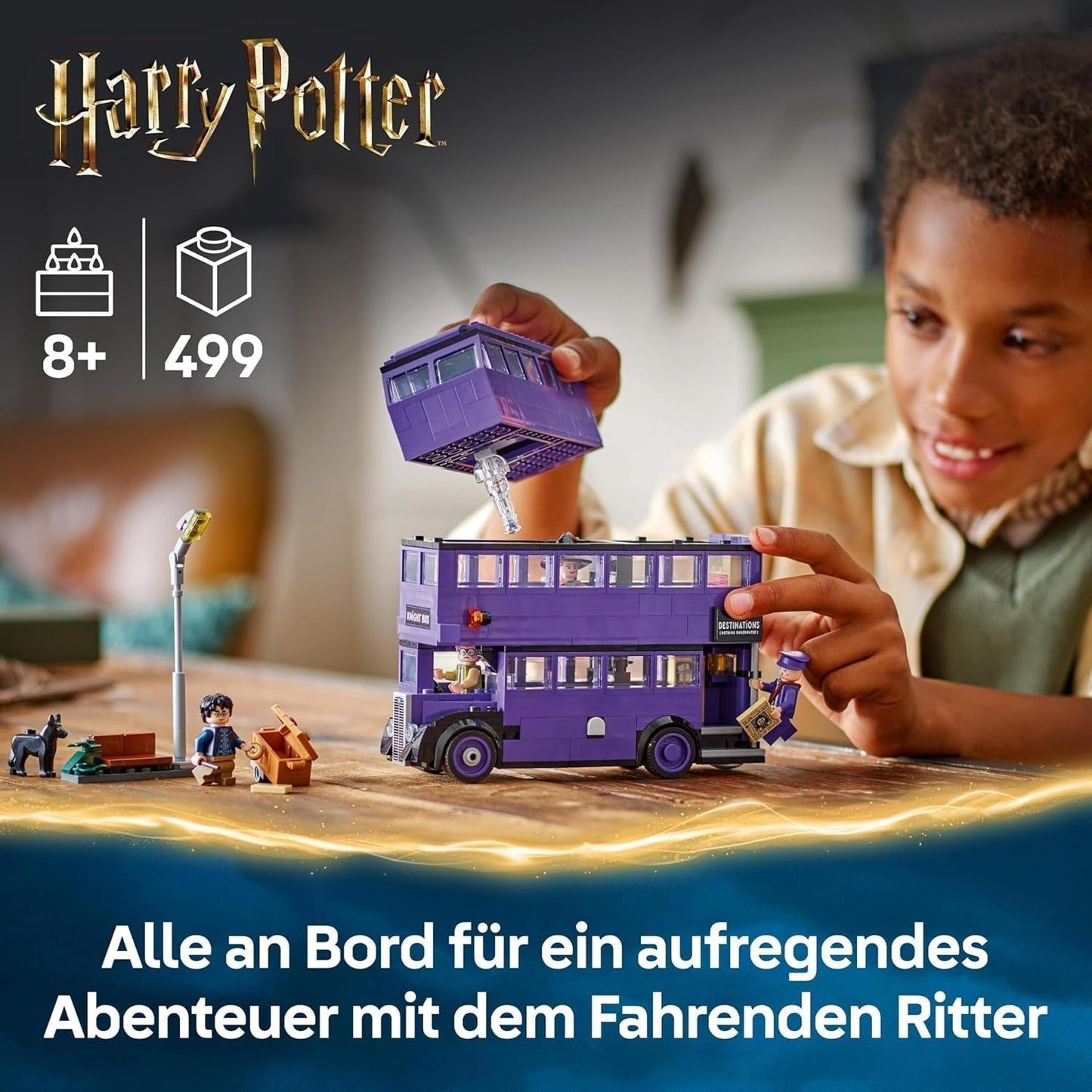 LEGO Harry Potter Aventuras con el Caballero Viajero Set de construcción 5 minifiguras que incluyen Ernie Prang, Stan Shunpike y Padfoot Bus Juguete para fanáticos del mundo mágico Niños y niñas de 8 años 76446 Juegos de construcción Beuche den LEGO-Store