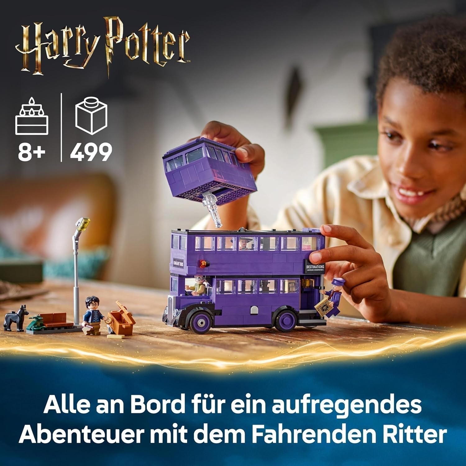 LEGO Harry Potter Aventuras con el Caballero Viajero Set de construcción 5 minifiguras que incluyen Ernie Prang, Stan Shunpike y Padfoot Bus Juguete para fanáticos del mundo mágico Niños y niñas de 8 años 76446 Juegos de construcción Beuche den LEGO-Store