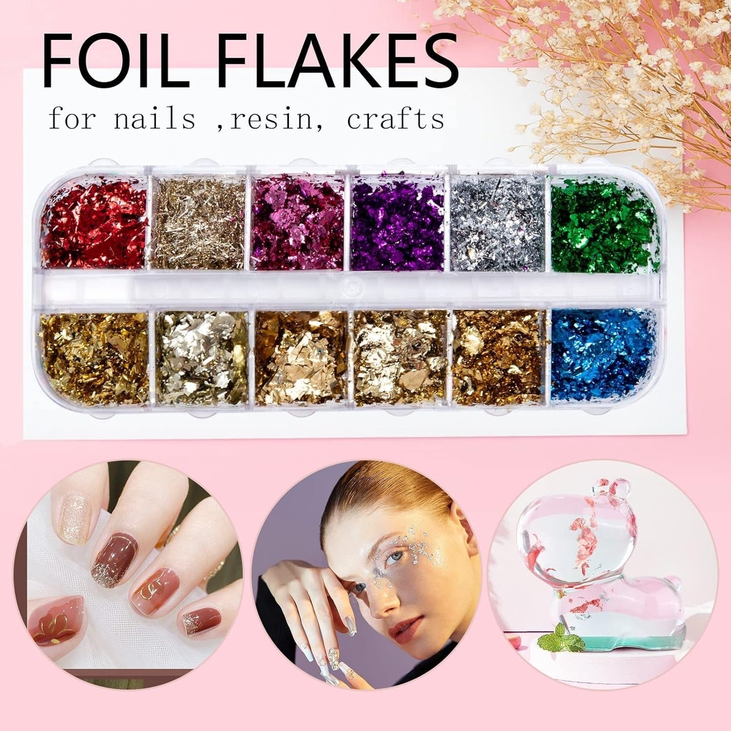 7 Boxen Strasssteine ​​​​Nägel, Nail Art Kit Strass Nagelglitzer Paillettes Nagel-Edelsteinen Kristalle Perlen Diamanten Metall Nieten Für DIY Dekoration Nageldesign (Multicolor)