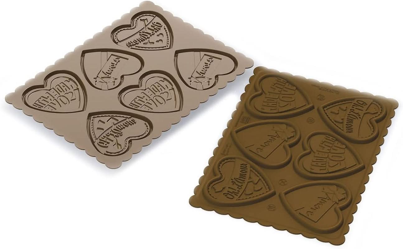 Silikomart 22.166.77.0165 CKC06, Set forma chocolate y cortador de cocina Naty Shop