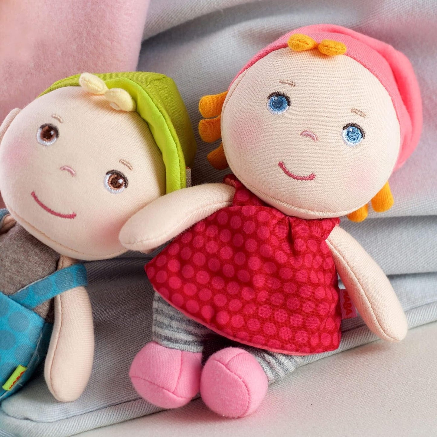 HABA 306238 Mini muñeca Hertha, Muñeca de 0 a 100 años