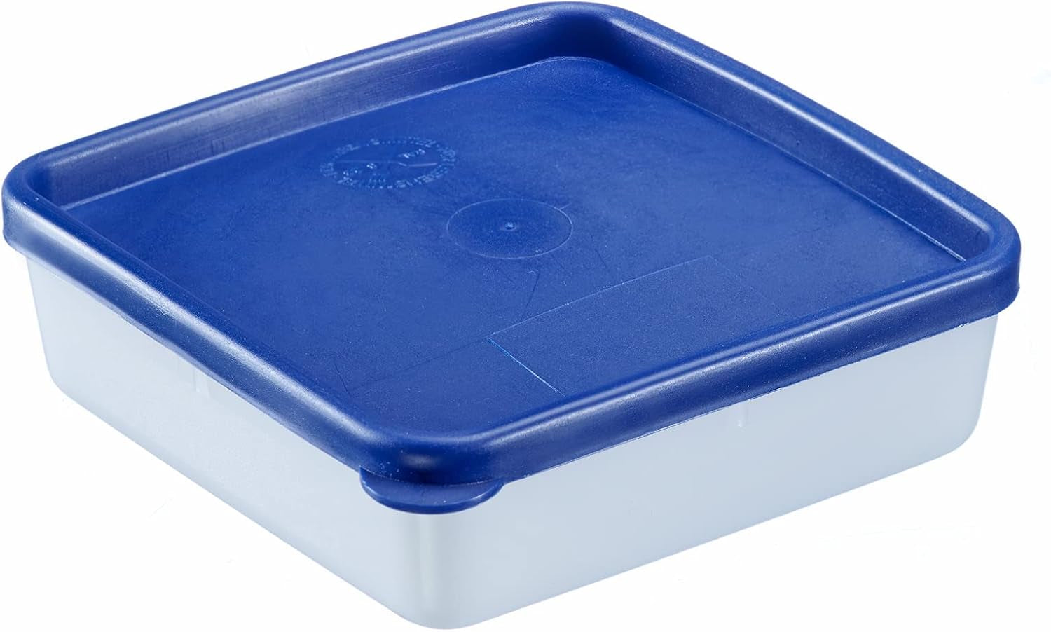 Westmark 4 recipientes para conservar alimentos y congelar, incluida tapa, capacidad: 0,25 l cada uno, apilables, plástico, Trio, color: transparente/azul, 25042270 Cajas para almacenar alimentos Naty Shop