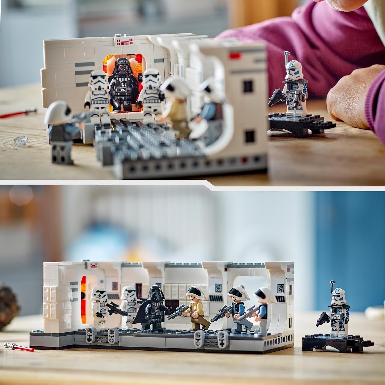 LEGO Star Wars Abordaje Tantive IV, Juguete de construcción de la película Una Nueva Esperanza, Juego de fantasía coleccionable, Idea de regalo para niños y niñas mayores de 8 años y coleccionistas 75387 Juegos de construcción Beuche den LEGO-Store