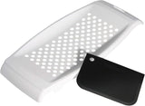 Rallador de spaetzle Fackelmann con espátula para masa Pelador Naty Shop Molinillo de pasta spatzle blanco