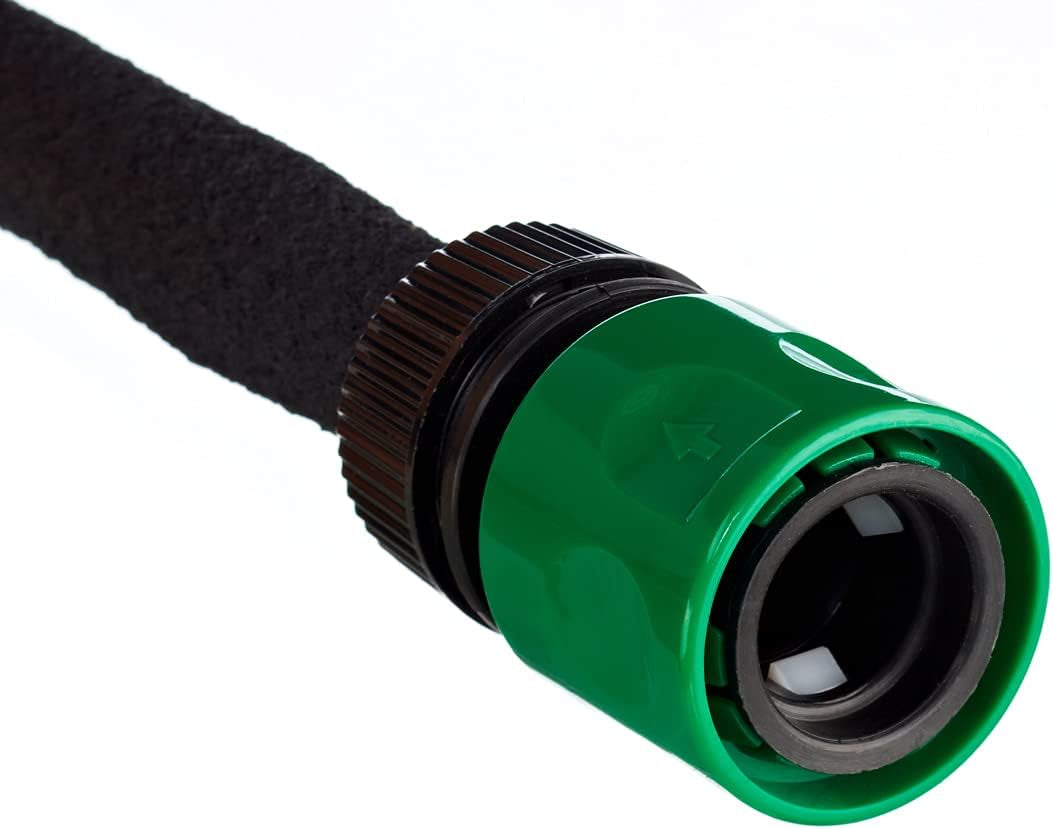Manguera de riego Dehner, 15 m de longitud, 1/2 pulgada, negra