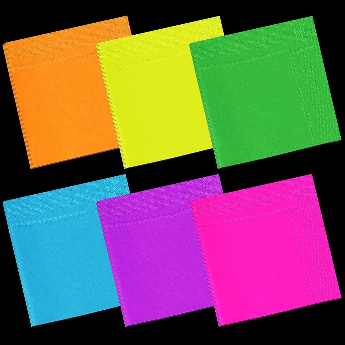 120 Uds servilletas de cóctel servilletas de papel accesorios de fiesta de 2 capas 6 colores