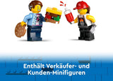 LEGO City Set de Construcción del Camión de Hamburguesas con Coche de Juguete para Niños de 5 Años, Minifigura de Camión de Comida y Accesorios, Regalo Divertido para Niños y Niñas 60404 Juegos de Construcción Besuche den LEGO-Store