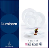 Servicio de mesa, blanco, 18 piezas, 00116