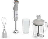 Tefal Quickchef+ 3 en 1 XL Stabmixer/Zerkleinerer/Schneebesen, 1000 W, Intuitive Geschwindigkeitsregelung, Turbo-Taste, Powelix-Messer-Technologie, Edelstahl, Grau, HB67MB30 Cocina Naty Shop
