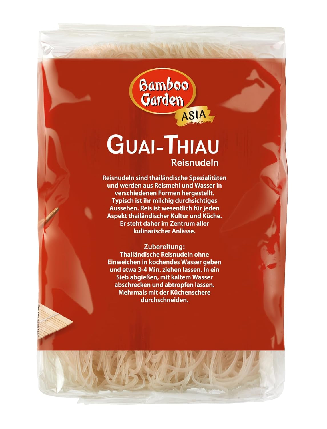 Fideos de arroz Bamboo Garden Guai Thiau 250 g (el diseño del empaque puede variar)