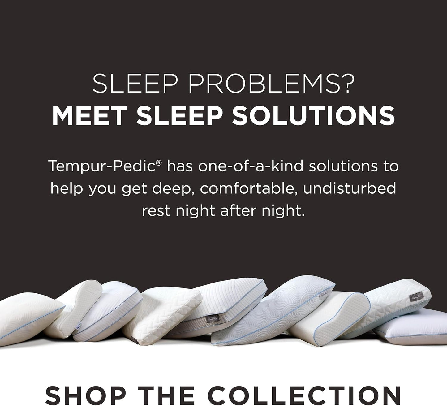 TEMPUR-PEDIC Almohada Symphony Fabricada en viscoelástica, Lujosa, Suave, Estándar, Blanco Almohadas estándar Naty Shop