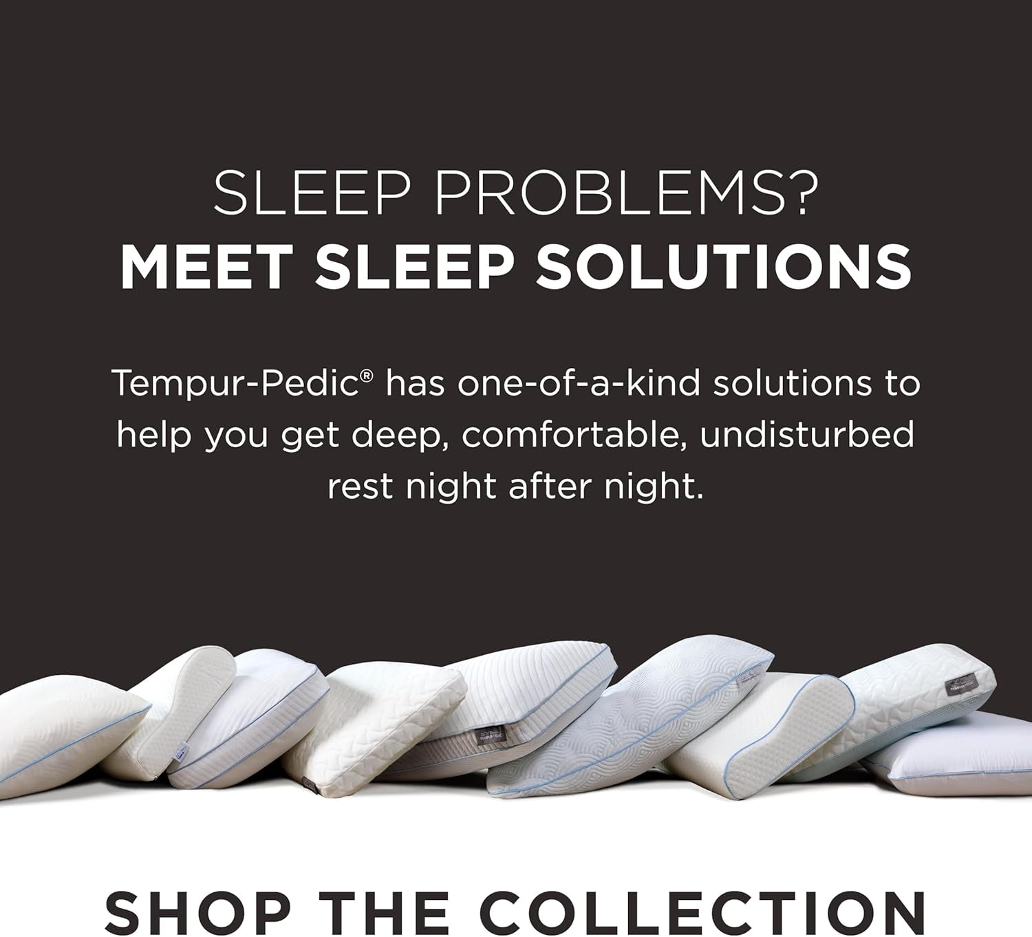 TEMPUR-PEDIC Almohada Symphony Fabricada en viscoelástica, Lujosa, Suave, Estándar, Blanco Almohadas estándar Naty Shop