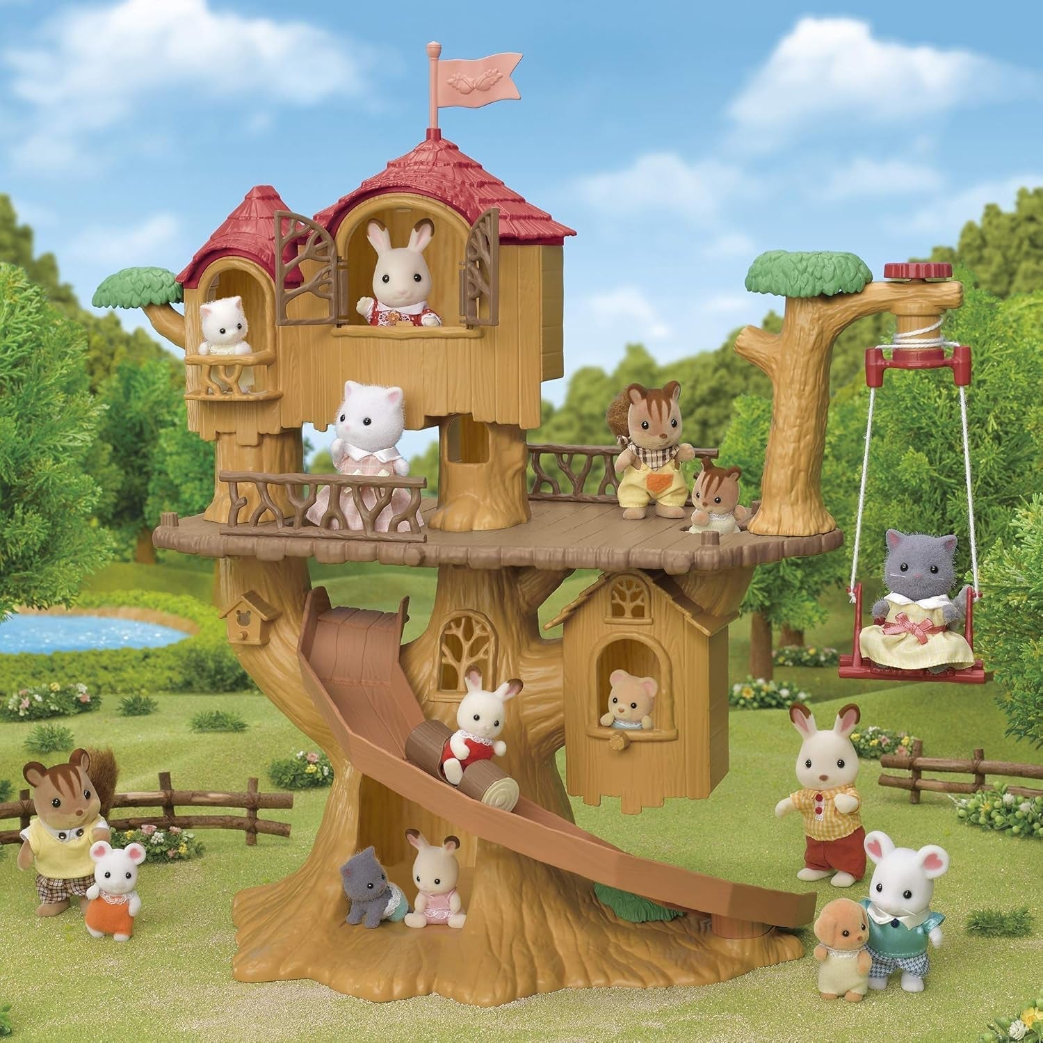 Sylvanian Families 5494 Casa del Árbol de Aventuras - Juego de Casa de Muñecas Casas de Muñecas Naty Shop