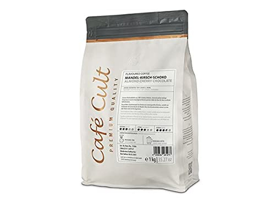 NUEVO café "Almendra-Cereza-Chocolate" en bolsa de 1 kg, con sabor a grano entero