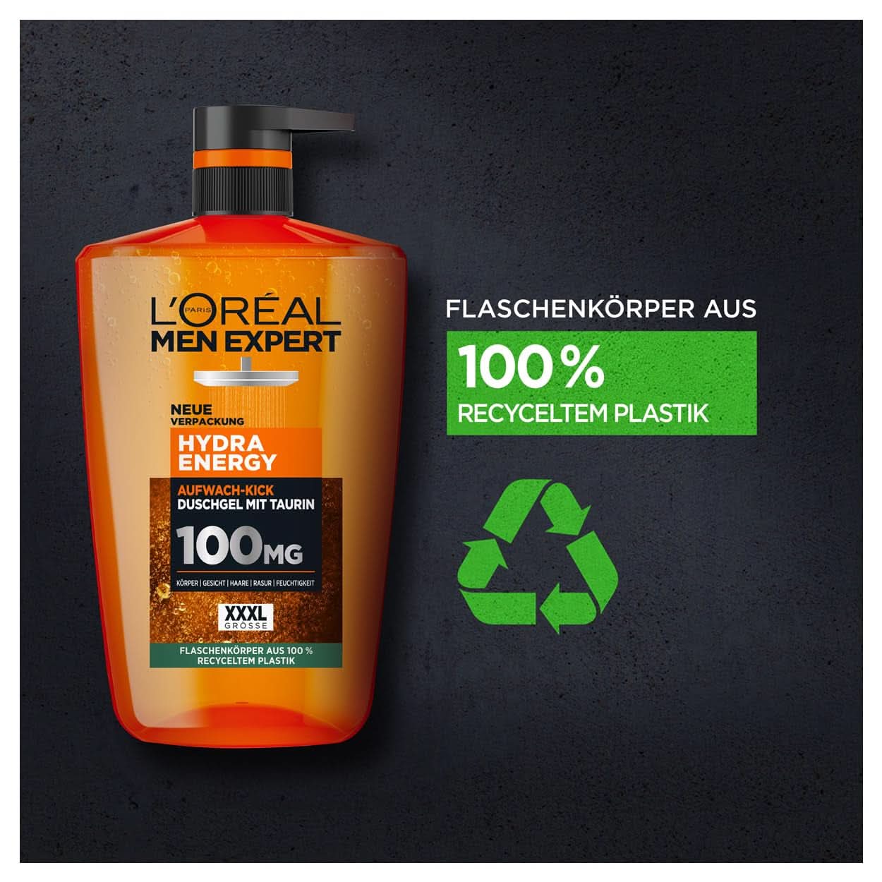L'Oréal Men Expert XXXL Gel de ducha y champú para hombre, 1 litro Naty Shop