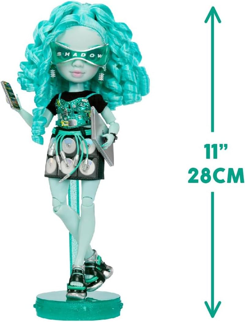Rainbow High Shadow High Series 3 - Berrie Skies - Muñeca de moda verde - Conjunto de moda y más de 10 coloridos accesorios de juego - Ideal para coleccionistas y niños de 4 a 12 años