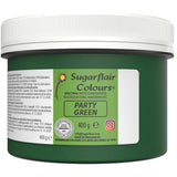 Sugarflair Partygreen Pasta Colorante alimentario, colorante alimentario para fondant y mazapán, pasta concentrada espectral - 400 g