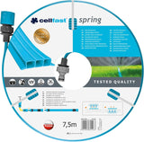 Cellfast SPRING Manguera de Riego, Manguera de Riego de Tres Canales con Conectores Completos, Hecha de Alambre de Alta Calidad, Resistente a los Rayos UV, 15m, 1/2 Pulgada, 19-022, Multicolor, 38x38x8cm