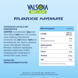 Mayonesa de soja sin huevo, ideal para veganos y vegetarianos, versátil en la cocina, 4 x 150 ml