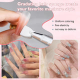 200 piezas Nail Art Schwamm Mit Metallgreifer,Nagelkunst Rendering Werkzeuge Mit Greifer,Sponge Nagel Pinsel,Nageldesign Zubehör Für Nail Art Rendering