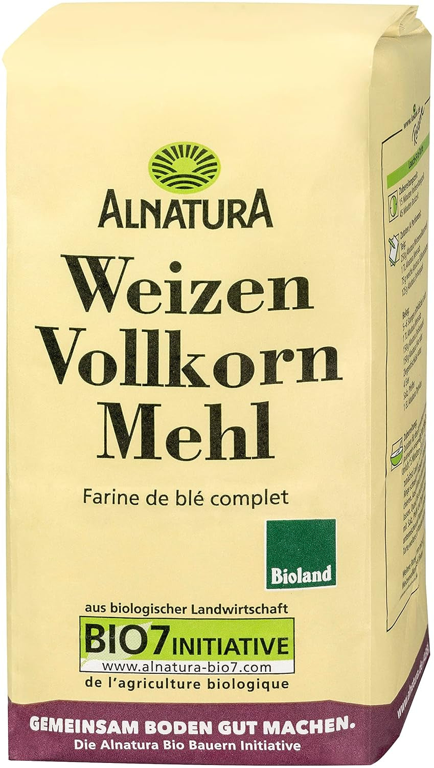 Harina integral ecológica, 1 kg.