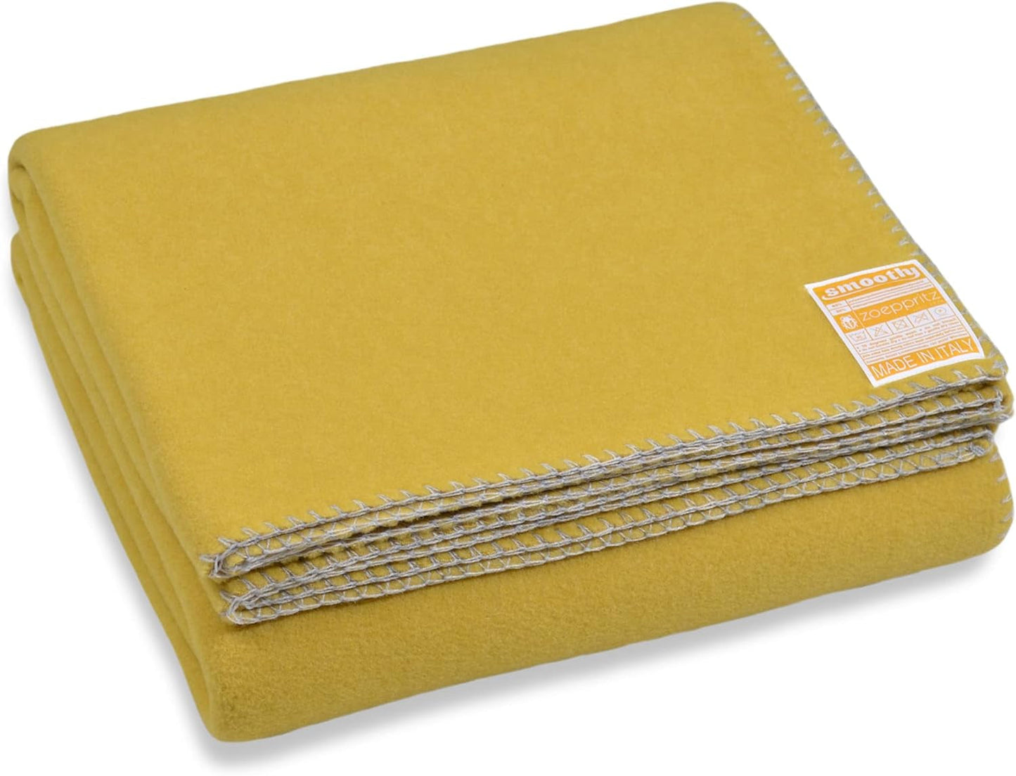 Zoeppritz since 1828 Manta polar suave - Manta polar cómoda y esponjosa - Vegano - 140X190Cm - 010 Blanquecino, 010 Blanquecino Zoeppritz Camas y Fundas Since 1828 165 Curcuma 140X190Cm