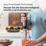 Braun Multiquick 7 MQ 7035X Stabmixer - Pürierstab Mit Abnehmbarem Edelstahl Mixfuß Mit Activeblade Technologie Zum Pürieren Der Härtesten Ingredient, Inkl. Juego de 3 piezas Zubehör, 1000 W, color negro Cocina Naty Shop