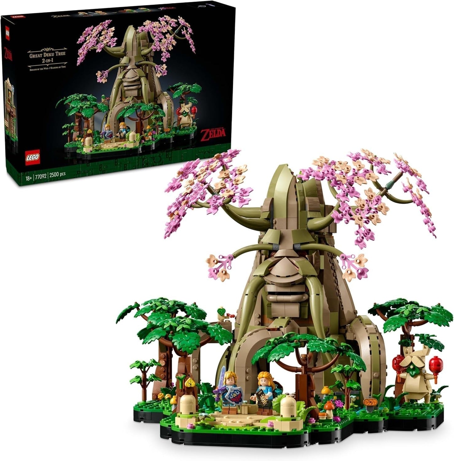 LEGO The Legend of Zelda Deku Tree 2-In-1 - pieza coleccionable con minifiguras de Princess Zelda y 3 Link - set de construcción para adultos e idea de regalo para fanáticos de los videojuegos - 77092 Juegos de construcción Besuche den LEGO-Store Default title