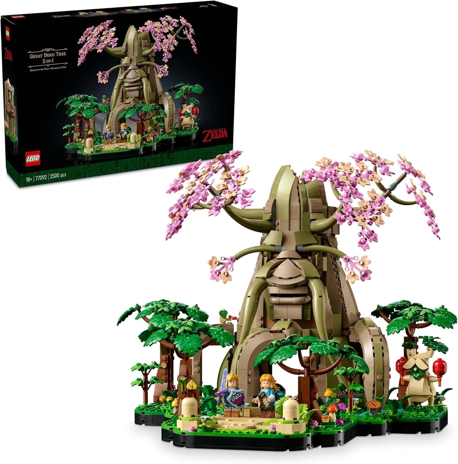 LEGO The Legend of Zelda Deku Tree 2-In-1 - pieza coleccionable con minifiguras de Princess Zelda y 3 Link - set de construcción para adultos e idea de regalo para fanáticos de los videojuegos - 77092 Juegos de construcción Besuche den LEGO-Store Default title