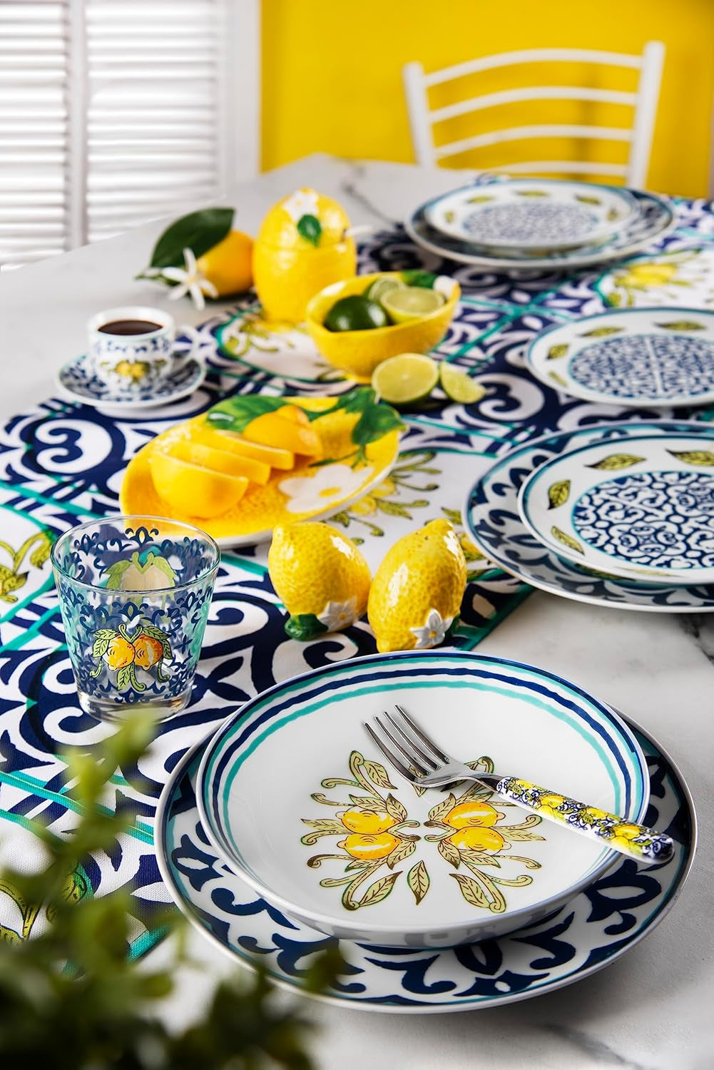 Excelsa Amalfi Tellerservice 18 Stück, Tienda Porzellan Naty