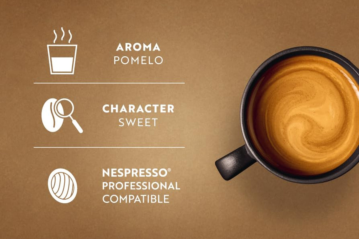 Café Royal Professional Pads, Bio Lungo, 50 Pads compatibles con Nespresso (R) Professional para oficina y gastronomía, certificados Bio y Fairtrade, 100 Prozent Arábica, Intensidad 5