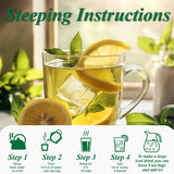 WEETEE Bolsitas de té verde, 100 piezas de bolsitas de té verde, té verde puro, súper antioxidante | Bolsitas resellables | Preparación fría o caliente