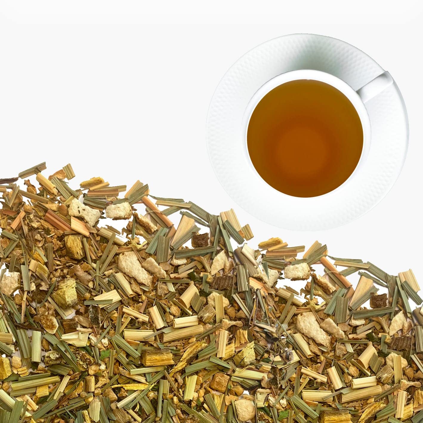 LA TETERA AZUL Infusión ecológica de jengibre y limón. Té orgánico para adelgazar en pirámides. Jengibre y limón. 20 pirámides.
