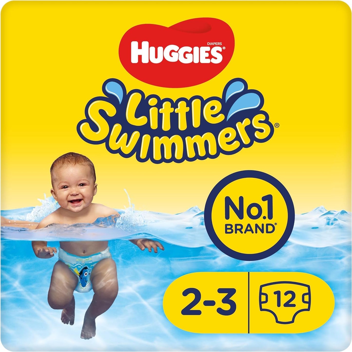 Huggies Little Swimmers Schwimmwindeln, tamaño 2-3 (3-8 kg), 1 paquete con 20 piezas