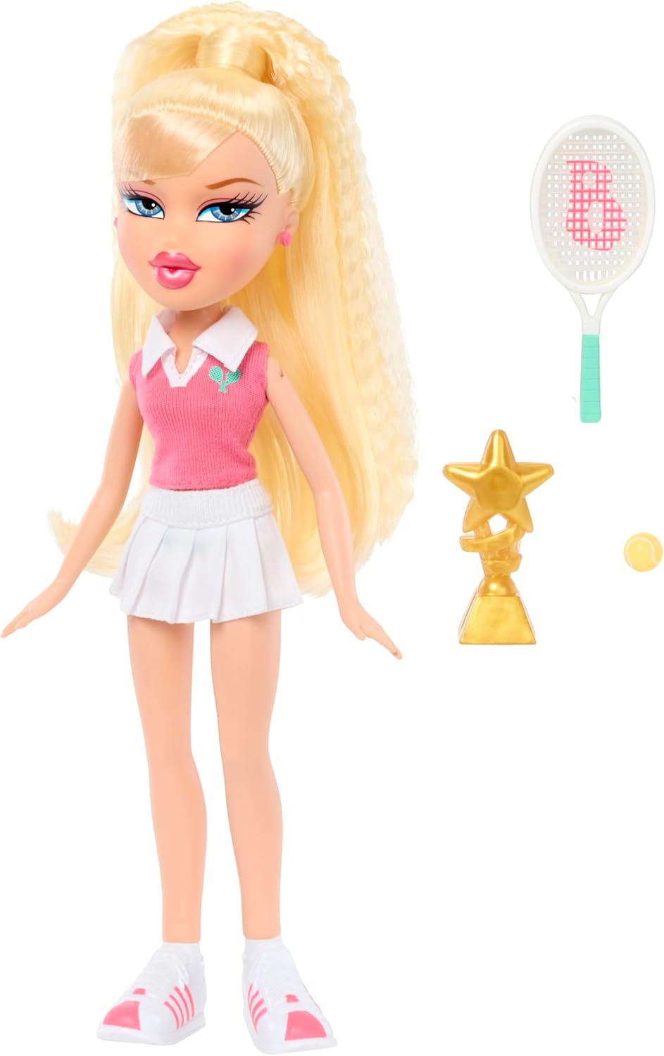 Bratz Play Sportz Cloe (Tenis) – muñeca de moda con accesorios