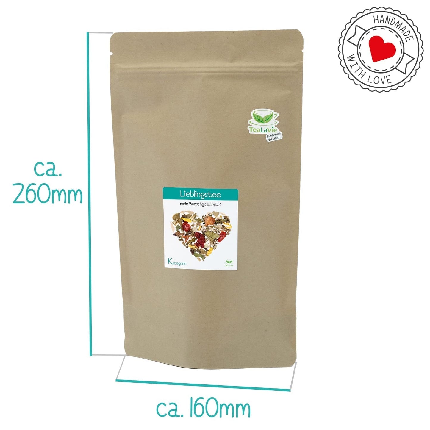Tealavie - Té para niños sin azúcar - Fresas silvestres y ruibarbo (200 g) Tealavie Fruit - Té de frutas a granel