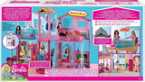 Barbie Dream House, casa adosada de 3 pisos y 5 habitaciones, incluye accesorios como muebles, plegable y de almacenamiento, juguete para edades de 3 años en adelante, DLY32