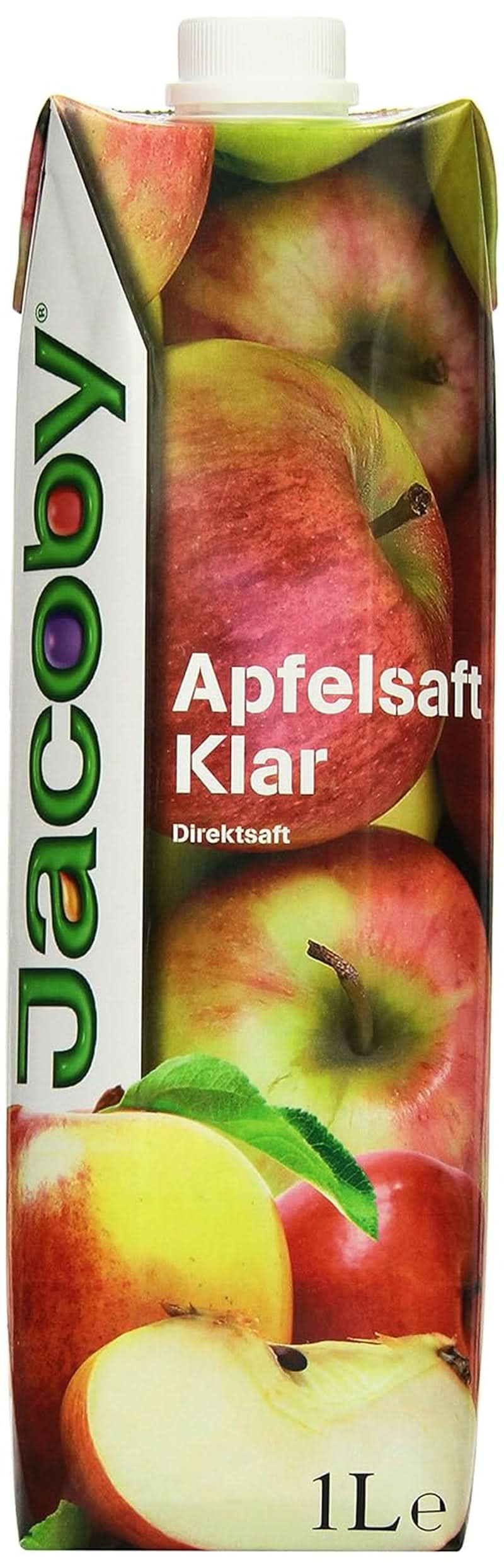Jacoby Zumo de manzana 100% claro, 6 x 1 litro Bebidas sin alcohol Naty Shop