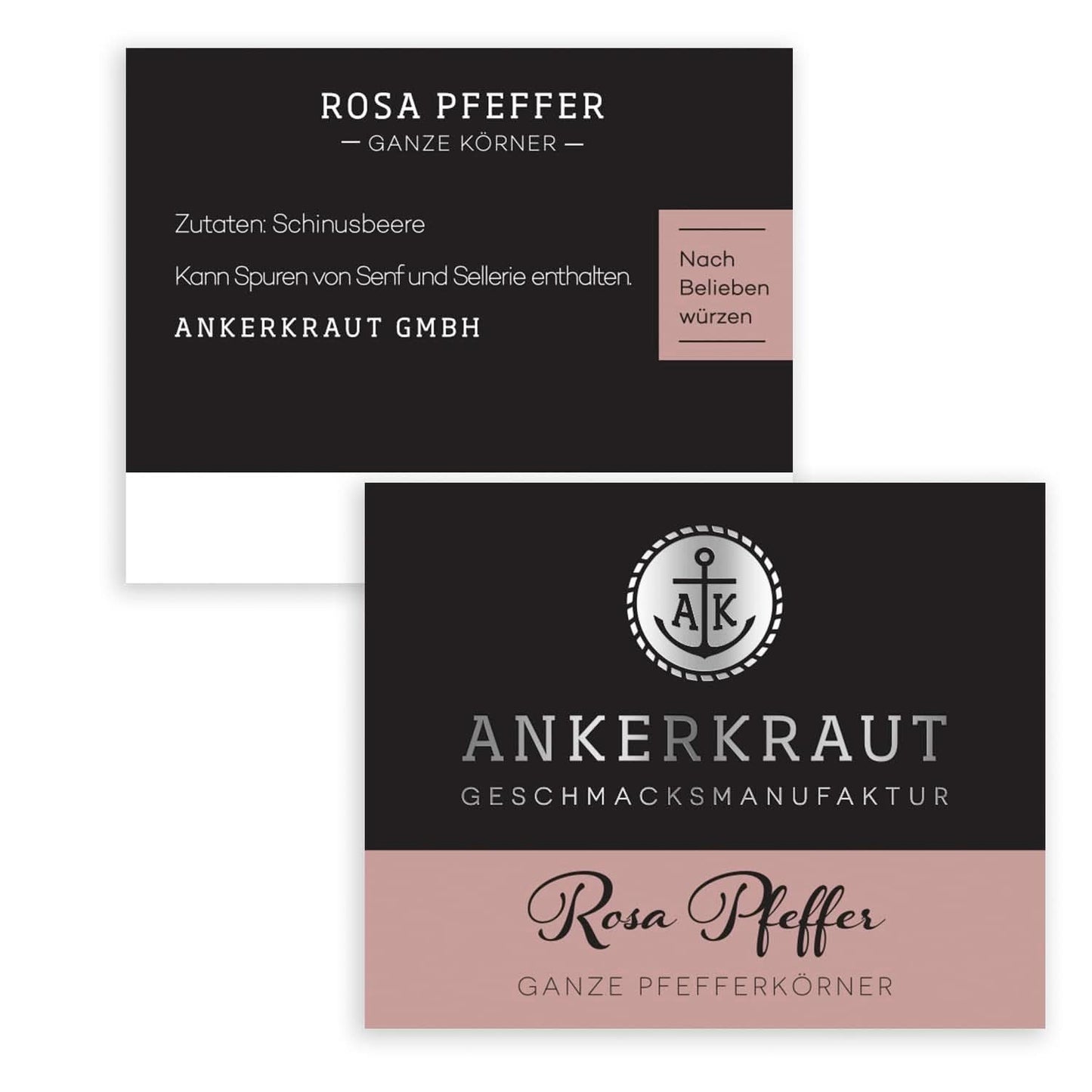 Ankerkraut, pimienta rosa (Schinus Berry), frutos rosados, perfecto para Gin and Tonic, 45 gramos Condimente Naty Shop