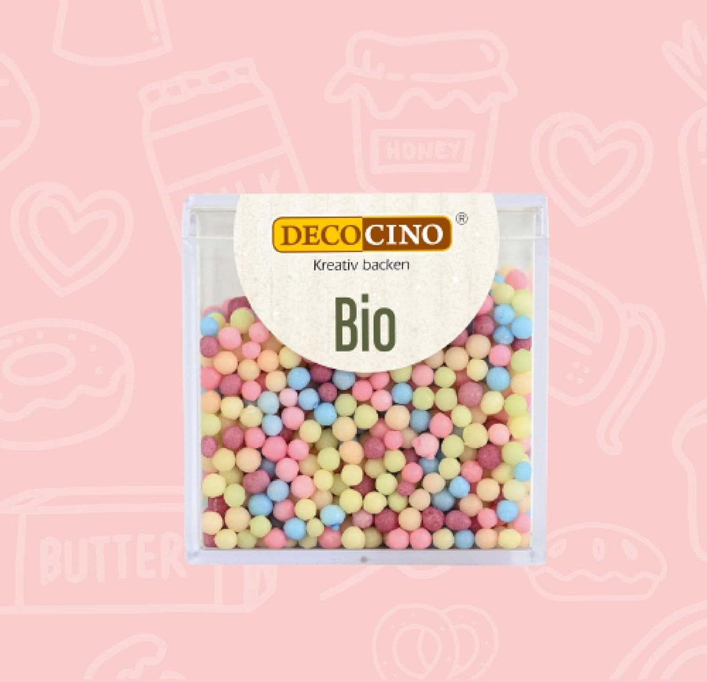 DECOCINO Perlas Sprinkle Orgánicas - 60 gramos - Sprinkles de dextrosa orgánica Sprinkles Naty Shop