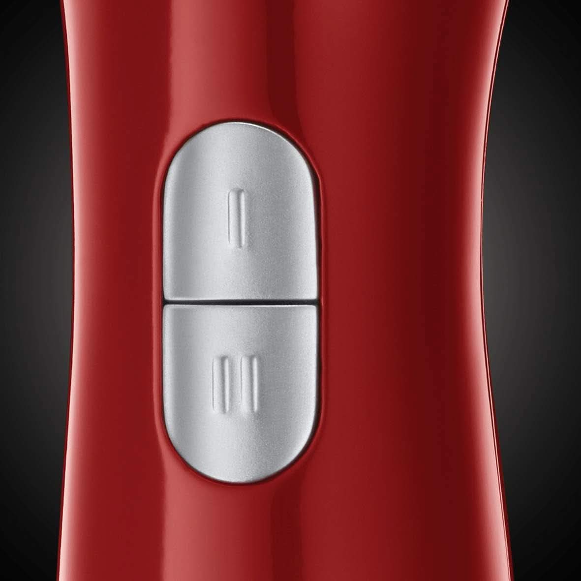 Russell Hobbs Stabmixer [3 en 1: Pürierstab/Zerkleinerer, Mixer- & Schneebesenaufsatz] Desire Rot (sin Bpa y Spülmaschinenfestes Zubehör, Für Smoothie, Suppen Saucen, Joghurt Babynahrung) 24700-56 Kitchen Naty Shop