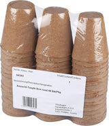 Macetas para plántulas Windhager, 48 piezas, 8 cm de diámetro, marrón, sin turba, 04343