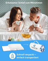 Almohada para dormir de lado GIANFAR | Almohada ortopédica para soporte del cuello | Espuma viscoelástica ultra fresca contra dolores de garganta y migrañas | Funda termorreguladora | Almohada para dormir de lado con columna cervical 55X40X12/10 cm Almohadas ortopédicas cervicales Naty Shop