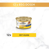Pasta fina Gourmet Gold Katzenfutter nass, mit Huhn, paquete de 12 (12 x 85 g)
