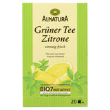 Té verde ecológico con limón, 20 bolsitas, 40 g