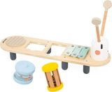 Janod - Pistas musicales Sweet Cocoon - 5 actividades musicales para niños - Educación musical temprana - Juguete de madera FSC - A partir de 12 meses, J04058 Baby Toys Naty Shop