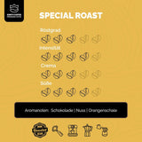 KING'S COFFEE - TOSTADO ESPECIAL - 1 kg de granos de espresso Barista Premium - Café de baja acidez - Tostado en pequeños lotes en Italia - La mejor mezcla de Arábica y Robusta para máquinas totalmente automáticas y con portafiltro