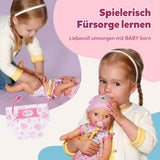 BABY Born Lena (Niña) - muñeca bebé 36 cm - 7 funciones, incluidos accesorios y colchón - Funciona completamente sin pilas - Apto para niños pequeños a partir de 1 año
