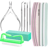 FANDAMEI Set de manicura, Buffer Für Nägel, Nagelfeile 100/180, Nagelfeilen Für Gelnägel, Nagelhautschieber, Buffer Für Gelnägel, Feilen Für Gelnägel, Nagelzange, Nagelfeilen Set, Maniküre & Pedicure Set