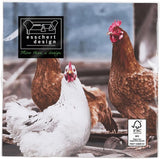 TP179 servilletas de papel, gallinas, 33 X 33 X 0,1 cm, azul